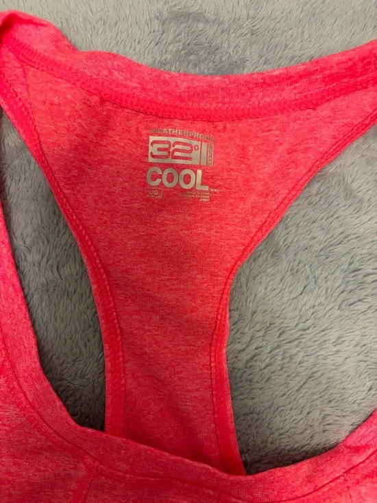 32 Degrees Pink Racerback Workout Tank - Picture 3 of 3